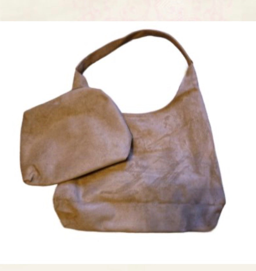 Suede purse- engraving