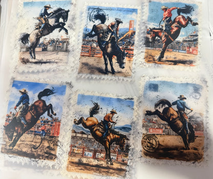 Bucking bronco stamp shirt
