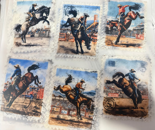 Bucking bronco stamp shirt