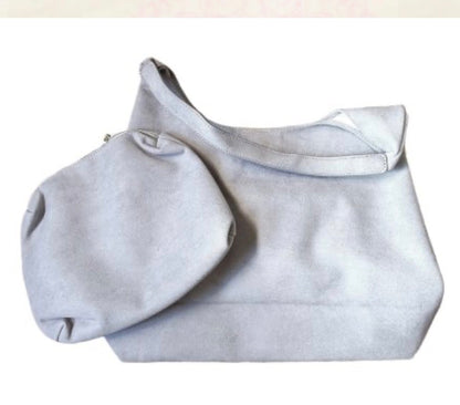 Suede purse- engraving