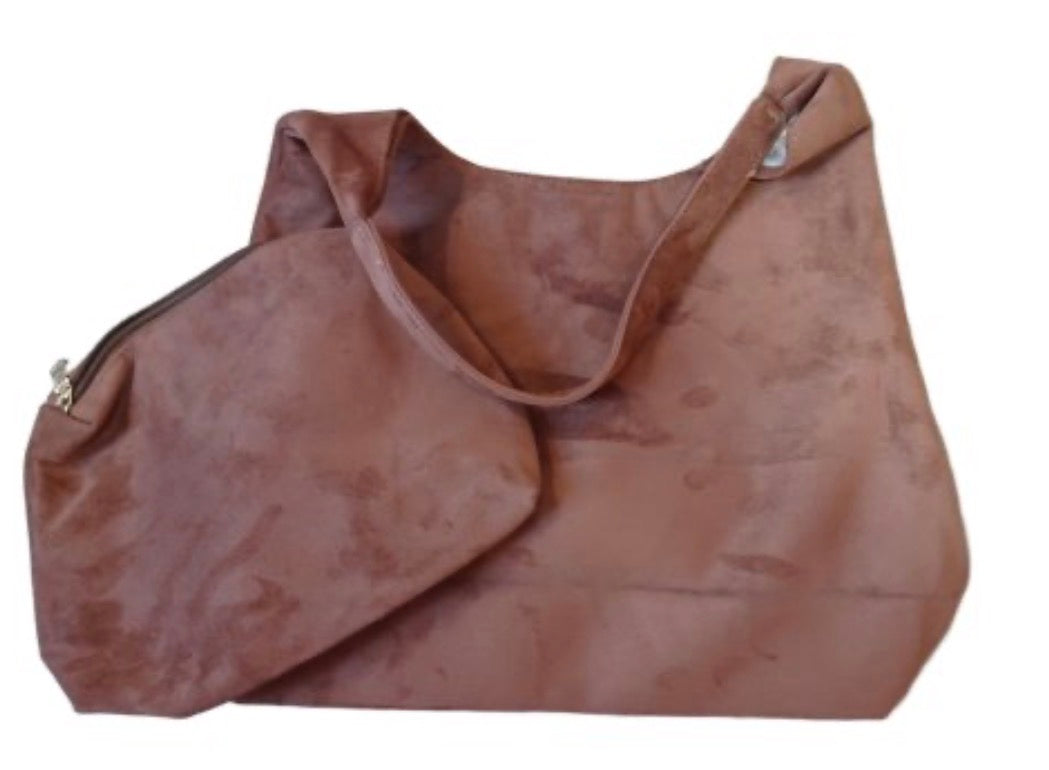 Suede purse- engraving