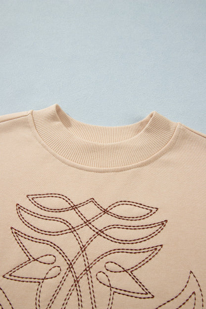 western boot stitch sweater preorder