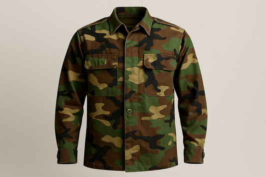 woodland bdu Camo button up jacket